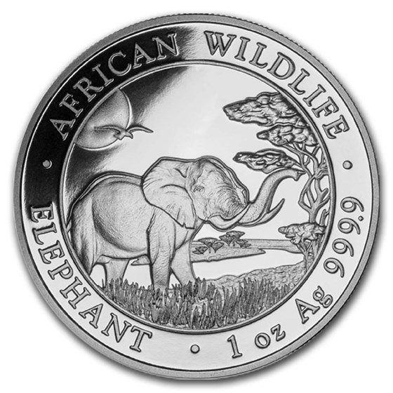 2019 Somalia 1 oz Silver Elephant BU 2019 Somalia 1 oz Silver Elephant BU